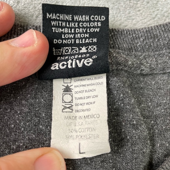 Active Ride Shop 89 T Shirt Mens Large Gray Logo Graphic Skate Surf Skater Vtg - Picture 6 of 10